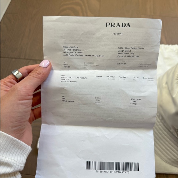 Prada White Bucket Hat - Picture 4 of 4